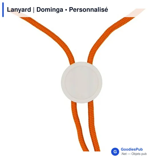 Lanyard personnalisable avec logo - Dominga - Image 8
