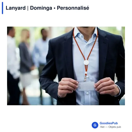 Lanyard personnalisable avec logo - Dominga - Image 9