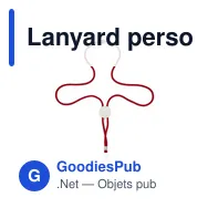 Lanyard personnalisable avec logo - Dominga - Miniature 10