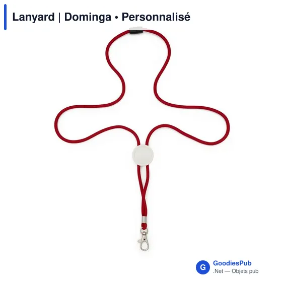 Lanyard personnalisable avec logo - Dominga - Image 10