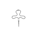 Variante noir - Lanyard personnalisable avec logo - Dominga