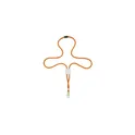 Variante orange - Lanyard personnalisable avec logo - Dominga