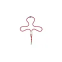 Variante rouge - Lanyard personnalisable avec logo - Dominga
