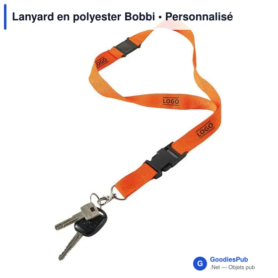Lanyard en polyester Bobbi - Image 4