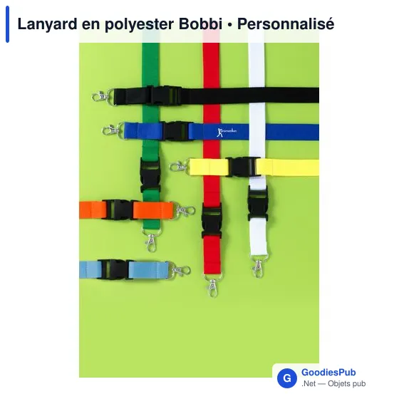 Lanyard en polyester Bobbi - Image 5