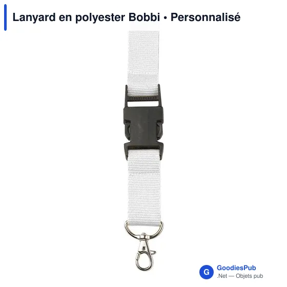 Lanyard en polyester Bobbi - Image 7