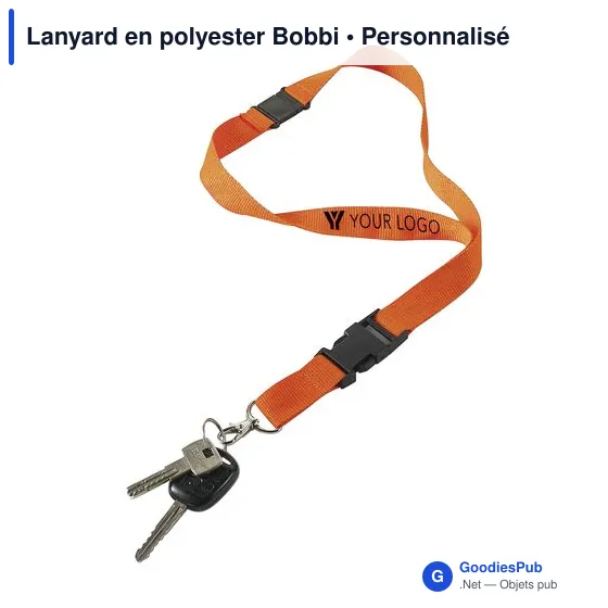 Lanyard en polyester Bobbi - Image 8