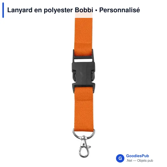 Lanyard en polyester Bobbi - Image 9