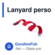 Lanyard personnalisable en polyester avec logo - Lanyard Kappin - Miniature 5