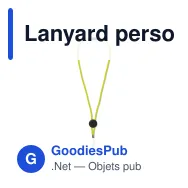 Lanyard personnalisable en paracorde polyester avec logo - Doming - Miniature 8