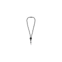 Variante Noir - Lanyard personnalisable en paracorde polyester avec logo - Doming