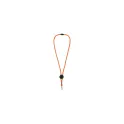 Variante Orange - Lanyard personnalisable en paracorde polyester avec logo - Doming