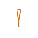 Variante Orange 021C - Lanyard personnalisable en polyester 20 mm avec logo - 11 coloris