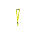 Variante Fluor yellow - Lanyard personnalisable en polyester 20 mm avec logo - 11 coloris