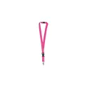 Variante Rose fluo - Lanyard personnalisable en polyester 20 mm avec logo - 11 coloris