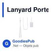 Lanyard Porte-Badge Berbom - Miniature 5