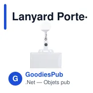 Lanyard Porte-Badge Blaires - Miniature 2