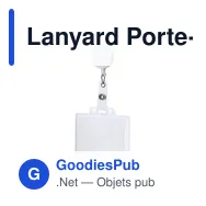 Lanyard Porte-Badge Blaires - Miniature 3