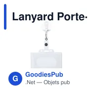Lanyard Porte-Badge Blaires - Miniature 4