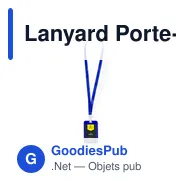Lanyard Porte-Badge Fleck - Miniature 12