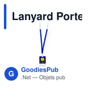 Lanyard Porte-Badge Fleck - Miniature 8