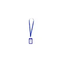 Variante bleu - Lanyard Porte-Badge Fleck