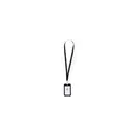 Variante noir - Lanyard Porte-Badge Fleck