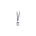 Variante bleu marine - Lanyard Porte-Badge Fleck