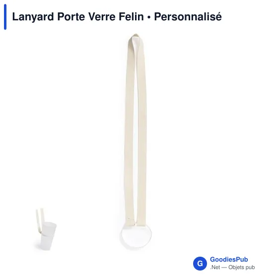 Lanyard Porte Verre Felin - Image 1