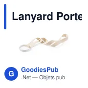 Lanyard Porte Verre Felin - Miniature 3