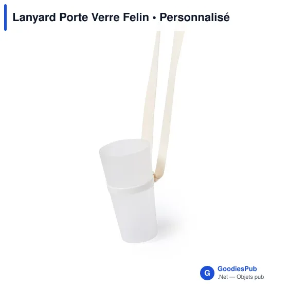 Lanyard Porte Verre Felin - Image 4