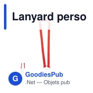 Lanyard personnalisable avec porte-gobelet pour logo - Frinly - Miniature 12