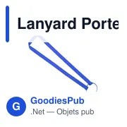 Lanyard personnalisable avec porte-gobelet pour logo - Frinly - Miniature 4