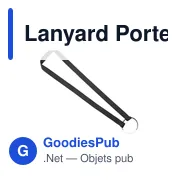 Lanyard personnalisable avec porte-gobelet pour logo - Frinly - Miniature 6