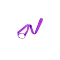 Variante violet - Lanyard personnalisable avec porte-gobelet pour logo - Frinly