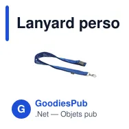 Lanyard personnalisable en RPET 2 cm avec logo - Lanyard Safety - Miniature 1