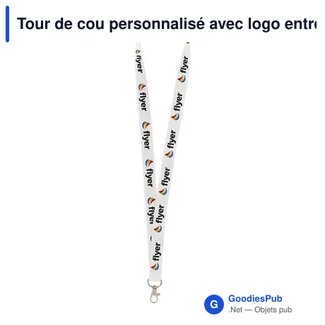 Tour de cou personnalisé avec logo entreprise