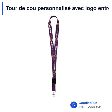 Tour de cou personnalisé avec logo entreprise