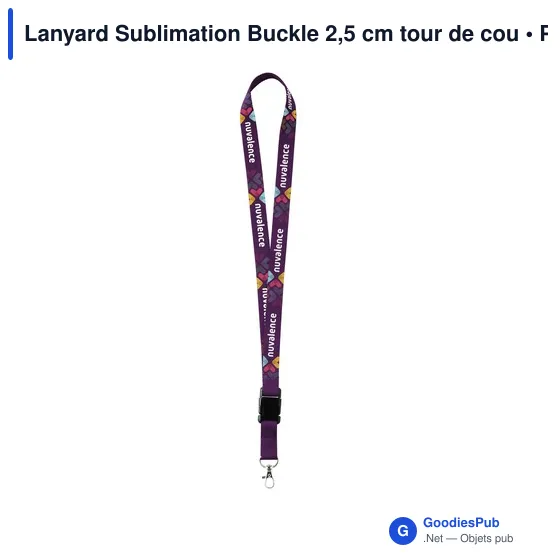 Tour de cou personnalisé avec logo entreprise - Image 1