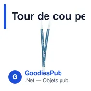 Tour de cou personnalisé avec logo entreprise - Miniature 1