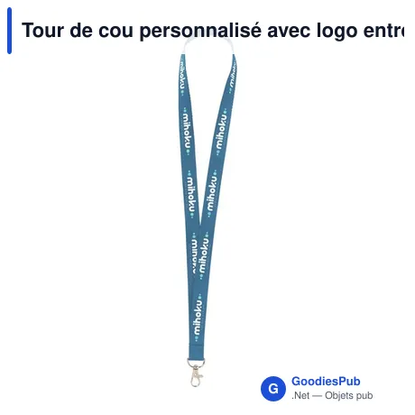 Tour de cou personnalisé avec logo entreprise