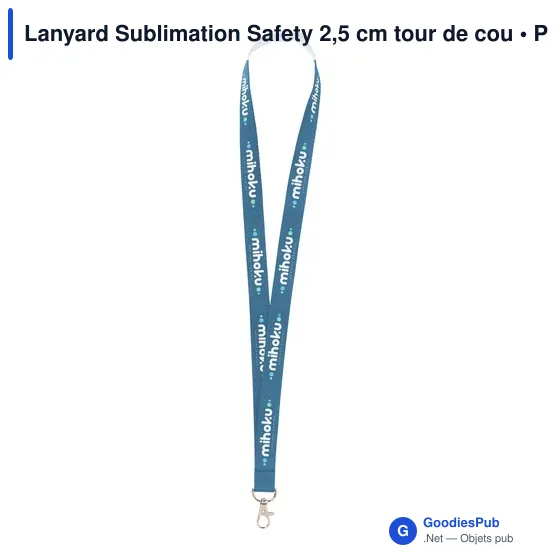 Tour de cou personnalisé avec logo entreprise - Image 1