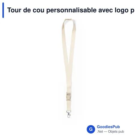Tour de cou personnalisable avec logo pour événements professionnels