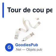 Tour de cou personnalisable avec logo pour événements professionnels - Miniature 3