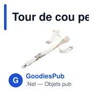Tour de cou personnalisable avec logo pour événements professionnels - Miniature 5