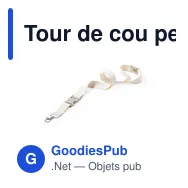 Tour de cou personnalisable avec logo pour événements professionnels - Miniature 6