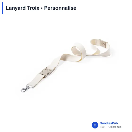 Tour de cou personnalisable avec logo pour événements professionnels - Image 6