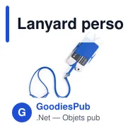 Lanyard personnalisable en silicone avec logo - Veltux - Miniature 11