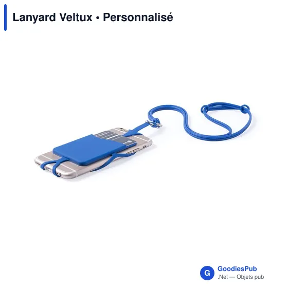 Lanyard personnalisable en silicone avec logo - Veltux - Image 12