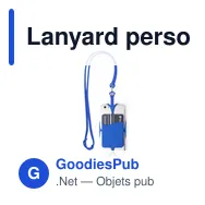Lanyard personnalisable en silicone avec logo - Veltux - Miniature 10